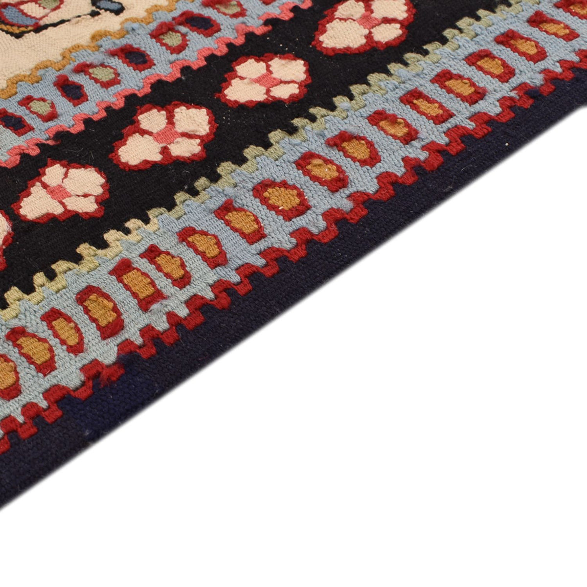 Kelim-tæppe - orientalsk - 125 x 70 cm - flerfarvet