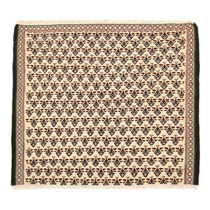 Kelim-tæppe - orientalsk - 85 x 82 cm - creme