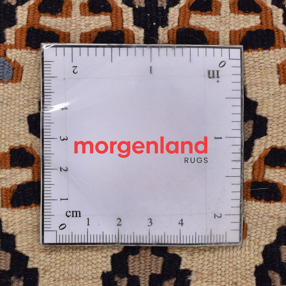 Kelim-tæppe - orientalsk - 85 x 82 cm - creme