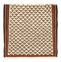 Kelim-tæppe - orientalsk - 88 x 85 cm - creme