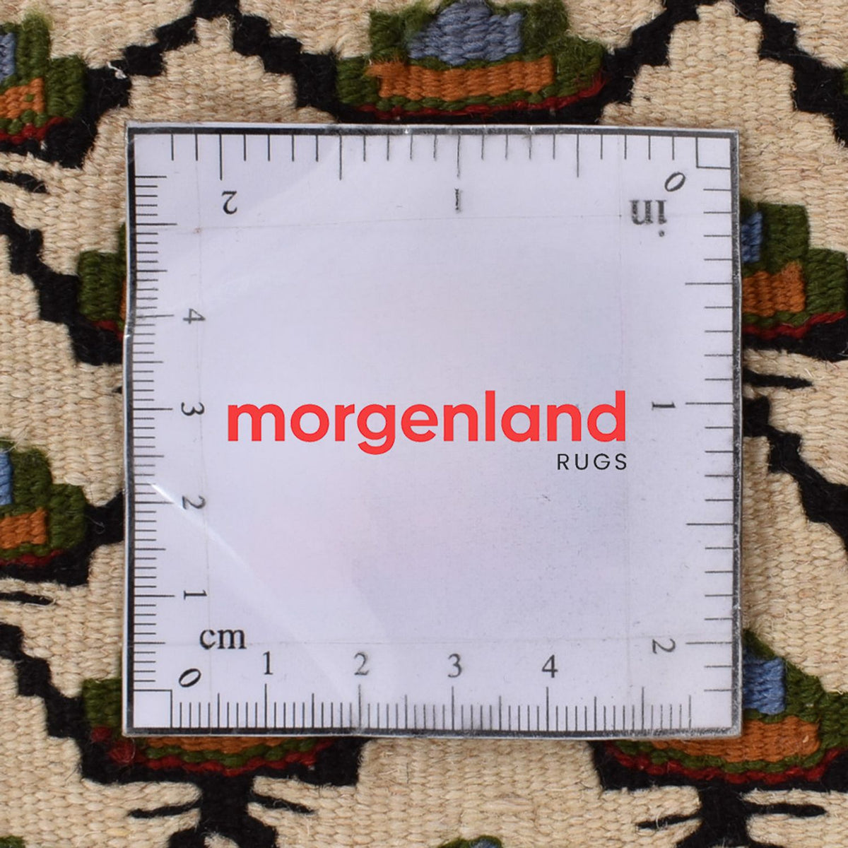 Kelim-tæppe - orientalsk - 88 x 85 cm - creme