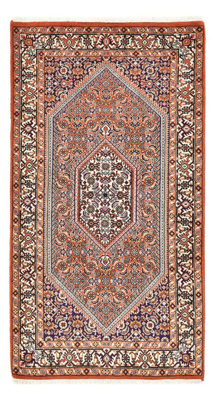 Persisk tæppe - Bijar - 145 x 78 cm - bordeaux rød