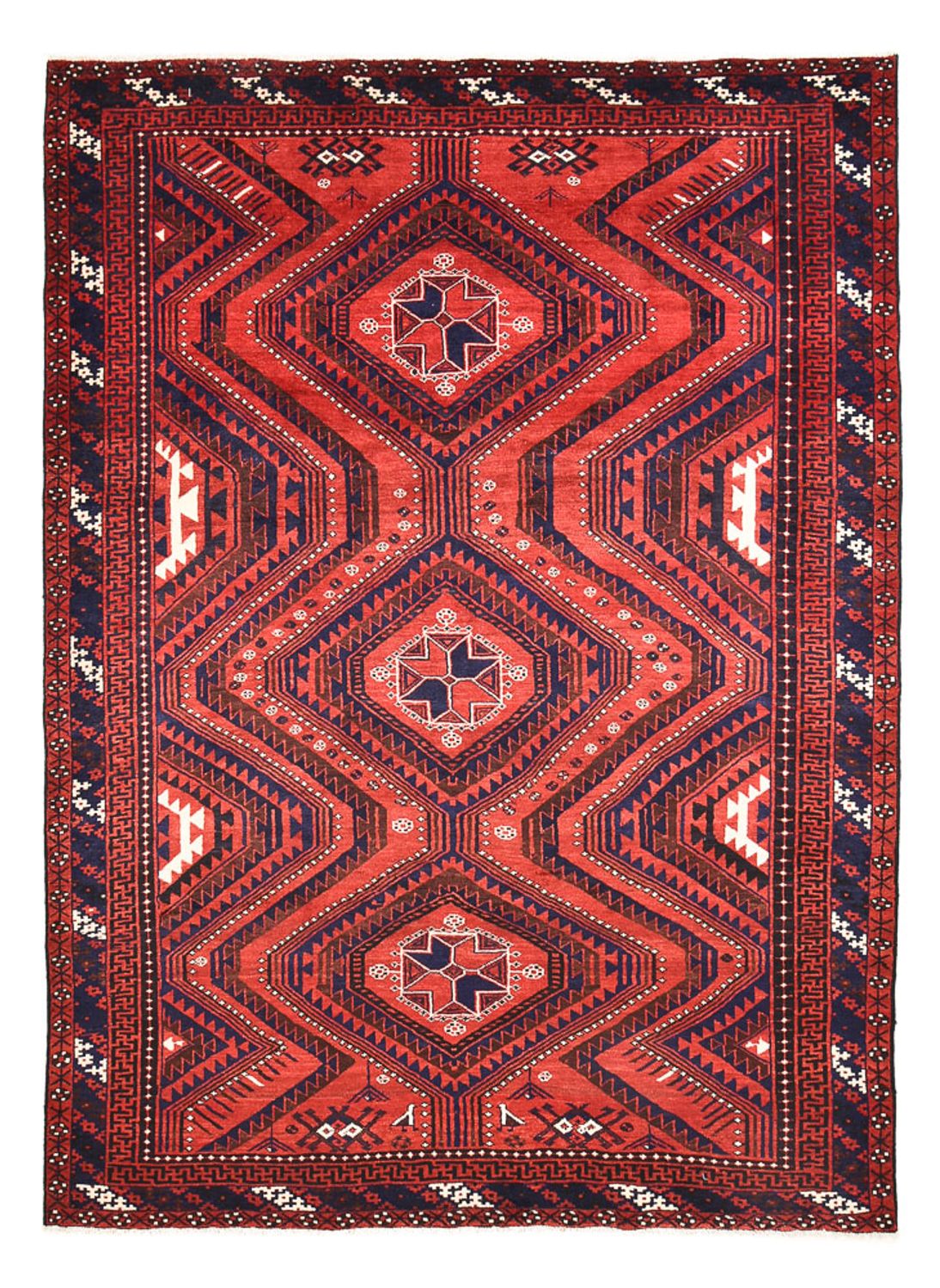 Persisk tæppe - Nomadisk - 320 x 235 cm - rød