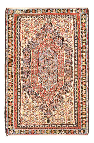 Kelim-tæppe - orientalsk - 180 x 120 cm - lys beige