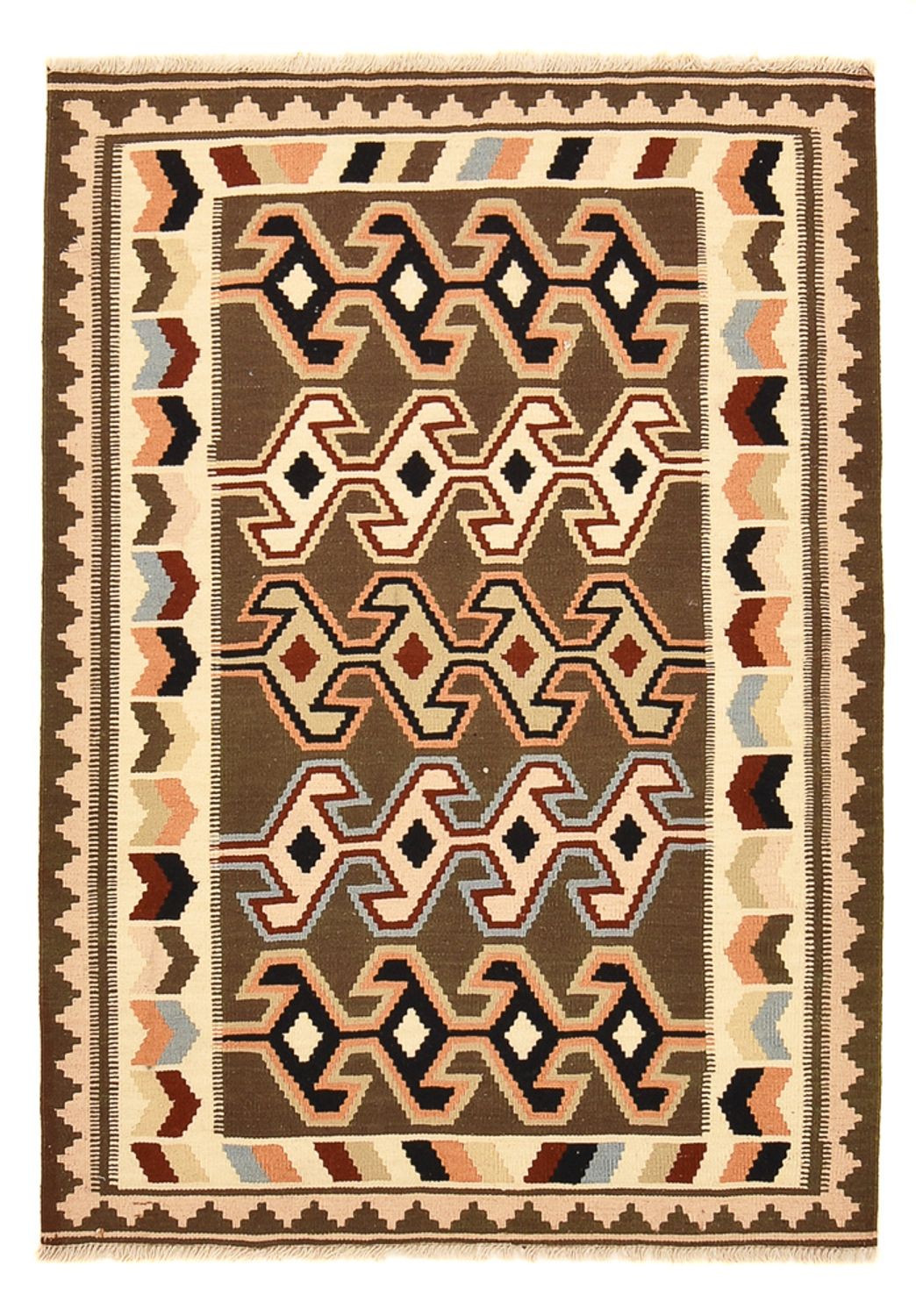 Kelim-tæppe - orientalsk - 145 x 104 cm - flerfarvet