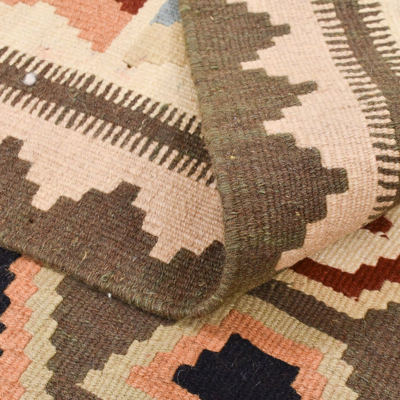 Kelim-tæppe - orientalsk - 145 x 104 cm - flerfarvet