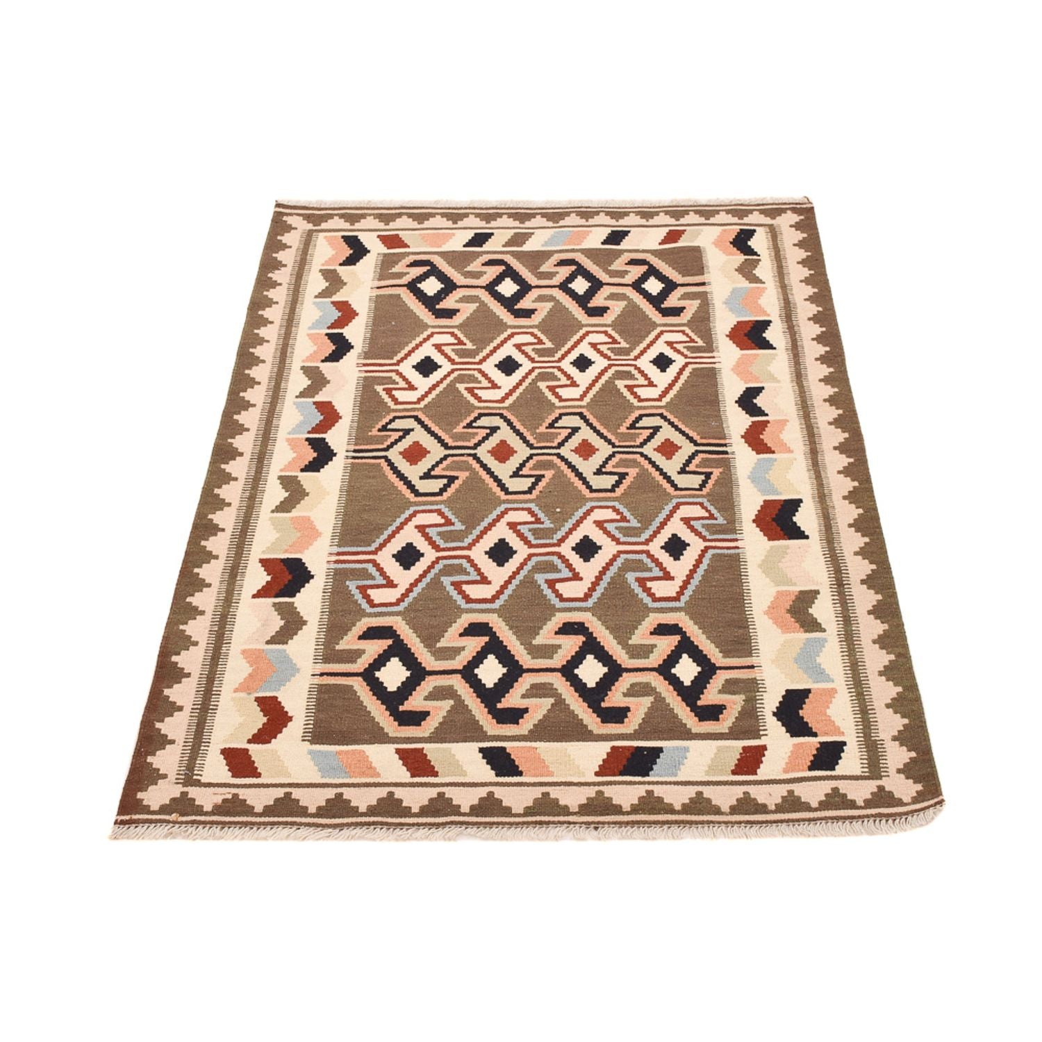 Kelim-tæppe - orientalsk - 145 x 104 cm - flerfarvet