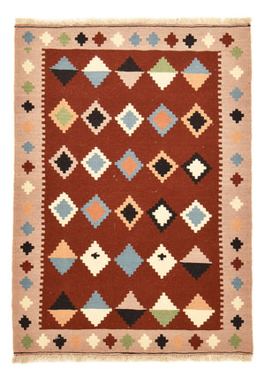 Kelim-tæppe - orientalsk - 147 x 103 cm - flerfarvet
