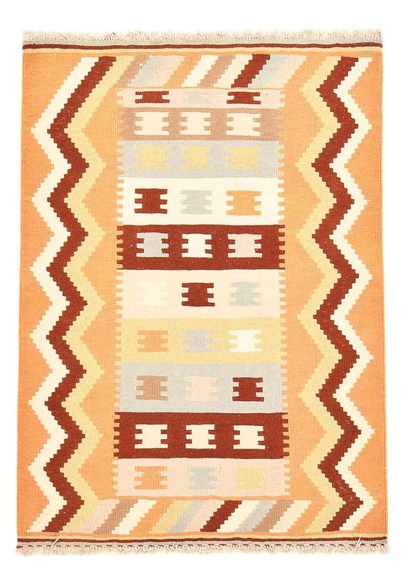 Kelim-tæppe - orientalsk - 147 x 106 cm - flerfarvet