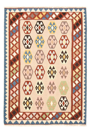 Kelim-tæppe - orientalsk - 146 x 103 cm - flerfarvet