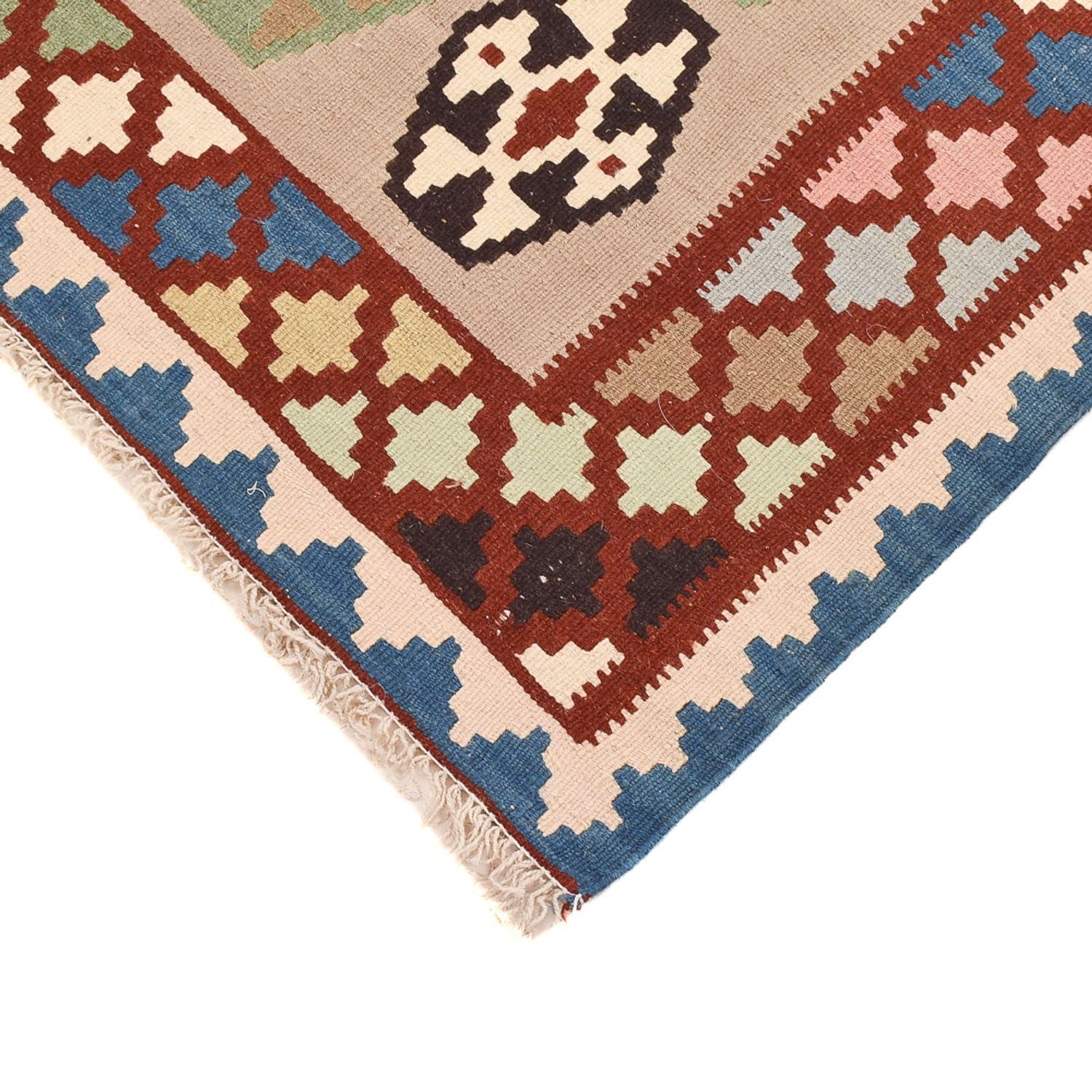 Kelim-tæppe - orientalsk - 146 x 103 cm - flerfarvet