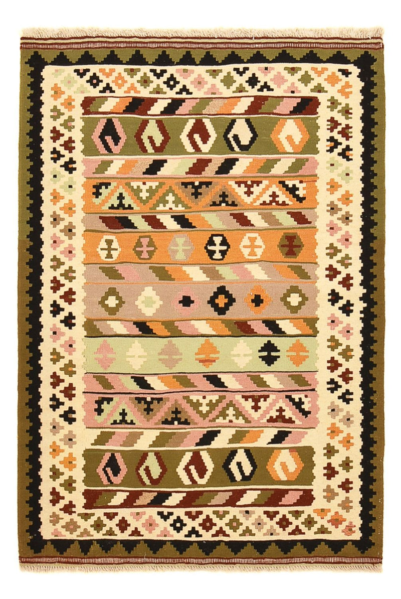 Kelim-tæppe - orientalsk - 147 x 102 cm - flerfarvet