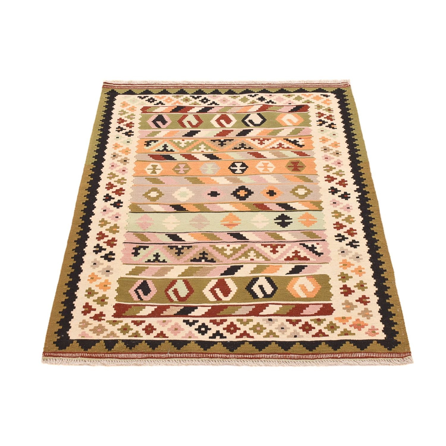 Kelim-tæppe - orientalsk - 147 x 102 cm - flerfarvet