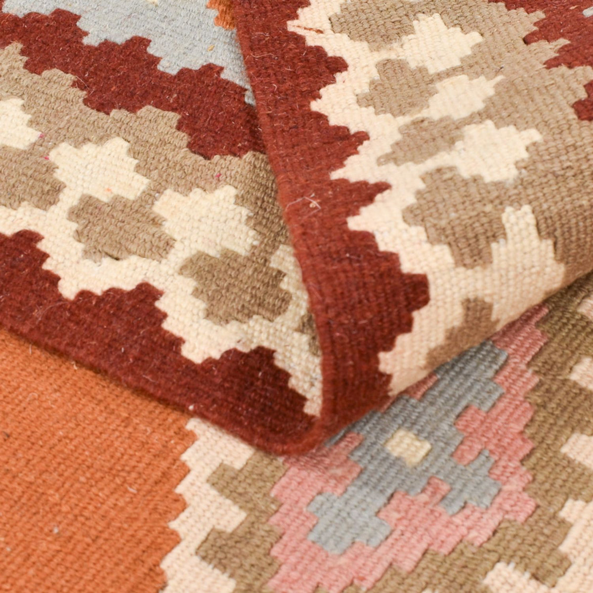 Kelim-tæppe - orientalsk - 146 x 106 cm - flerfarvet