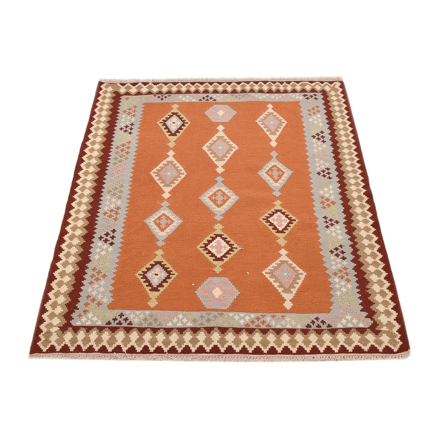 Kelim-tæppe - orientalsk - 146 x 106 cm - flerfarvet