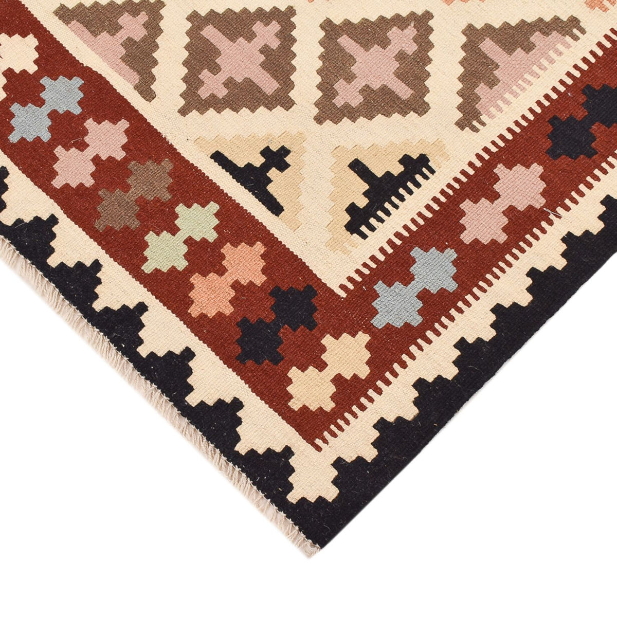 Kelim-tæppe - orientalsk - 153 x 102 cm - flerfarvet