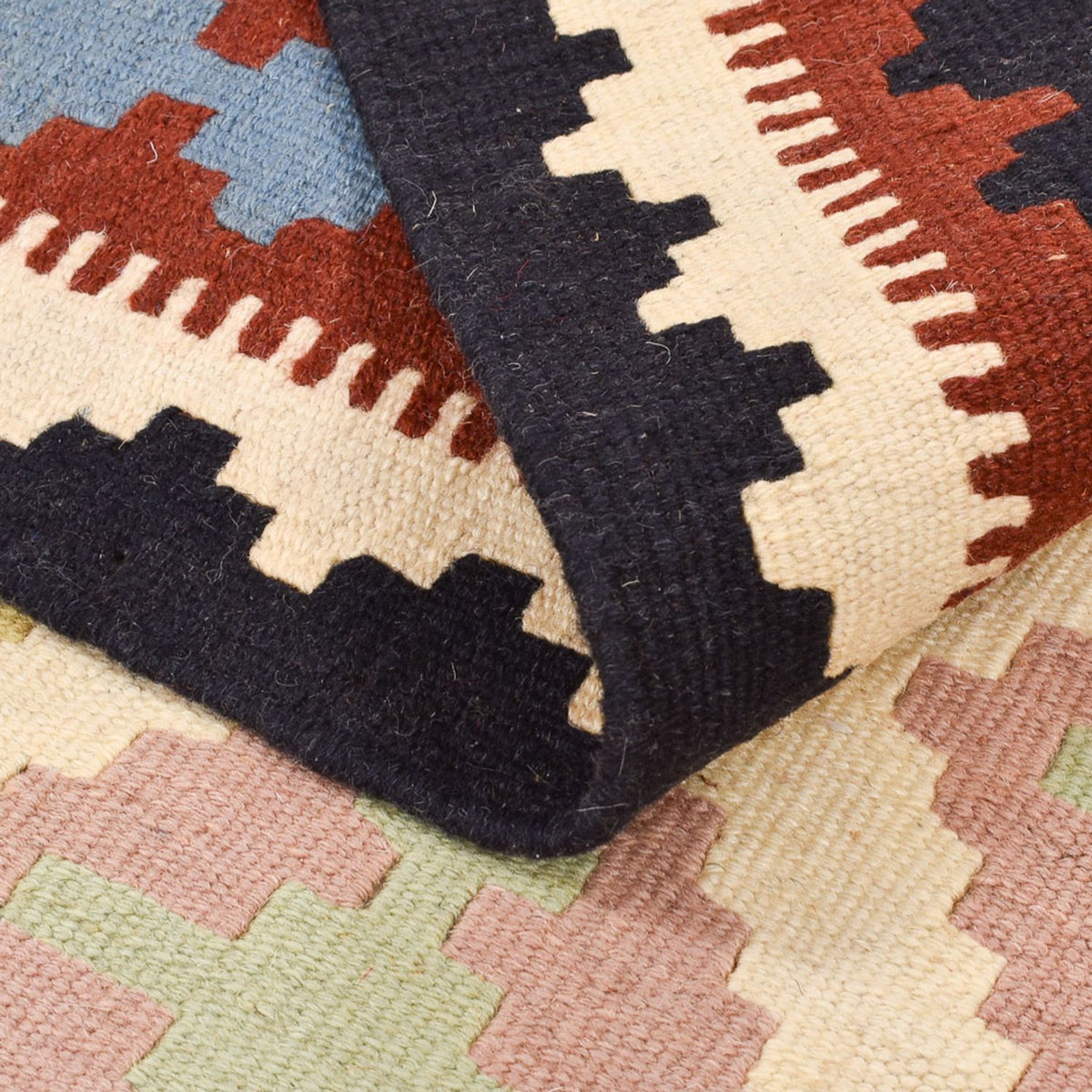 Kelim-tæppe - orientalsk - 153 x 102 cm - flerfarvet