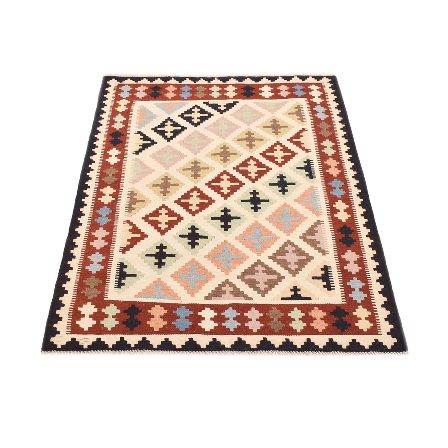 Kelim-tæppe - orientalsk - 153 x 102 cm - flerfarvet