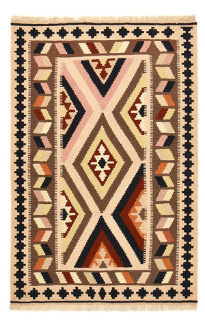 Kelim-tæppe - orientalsk - 152 x 100 cm - flerfarvet