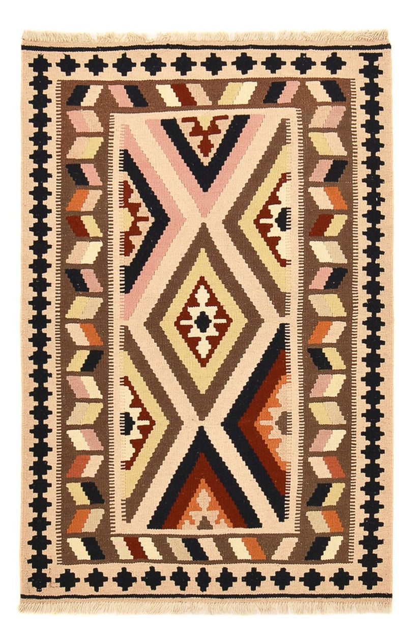 Kelim-tæppe - orientalsk - 152 x 100 cm - flerfarvet