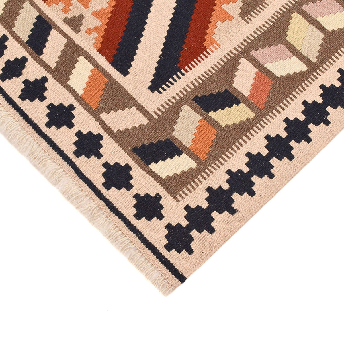 Kelim-tæppe - orientalsk - 152 x 100 cm - flerfarvet