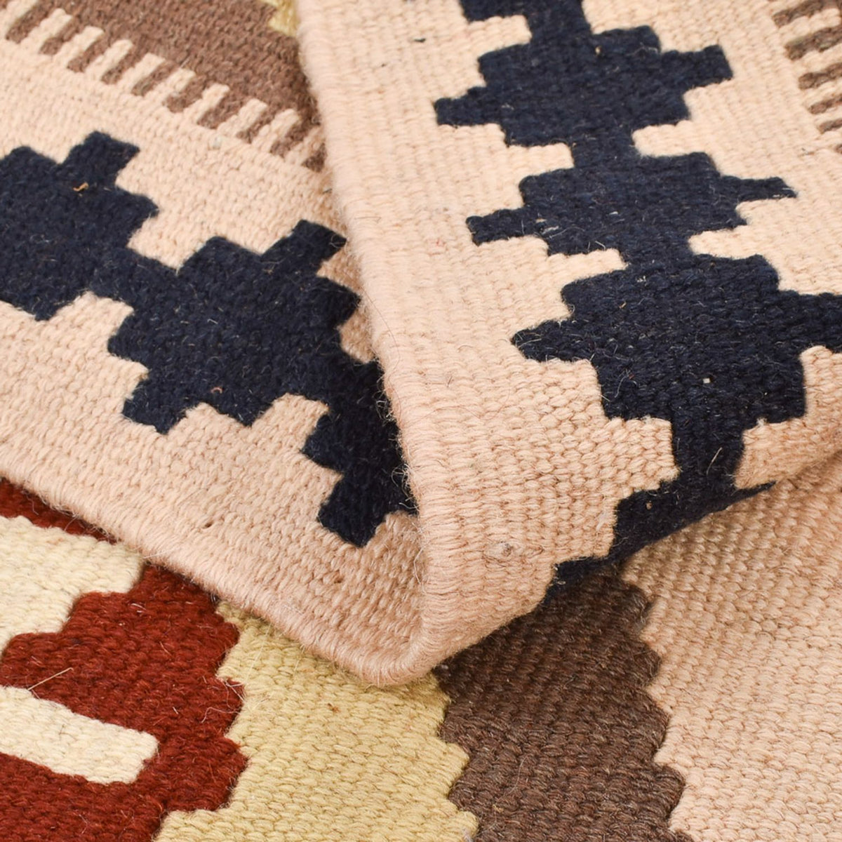 Kelim-tæppe - orientalsk - 152 x 100 cm - flerfarvet