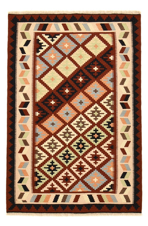 Kelim-tæppe - orientalsk - 150 x 104 cm - flerfarvet