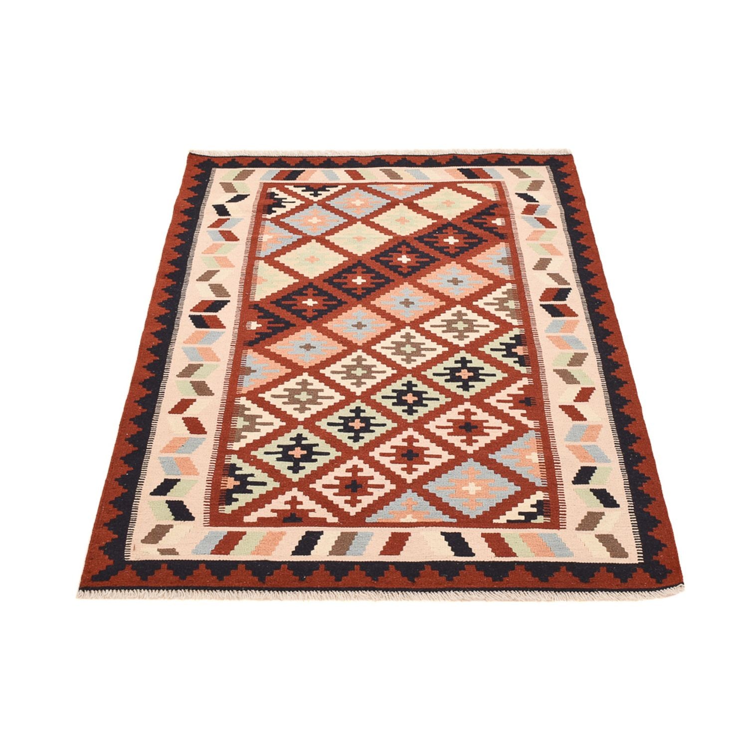 Kelim-tæppe - orientalsk - 150 x 104 cm - flerfarvet
