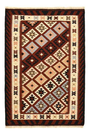 Kelim-tæppe - orientalsk - 146 x 102 cm - flerfarvet