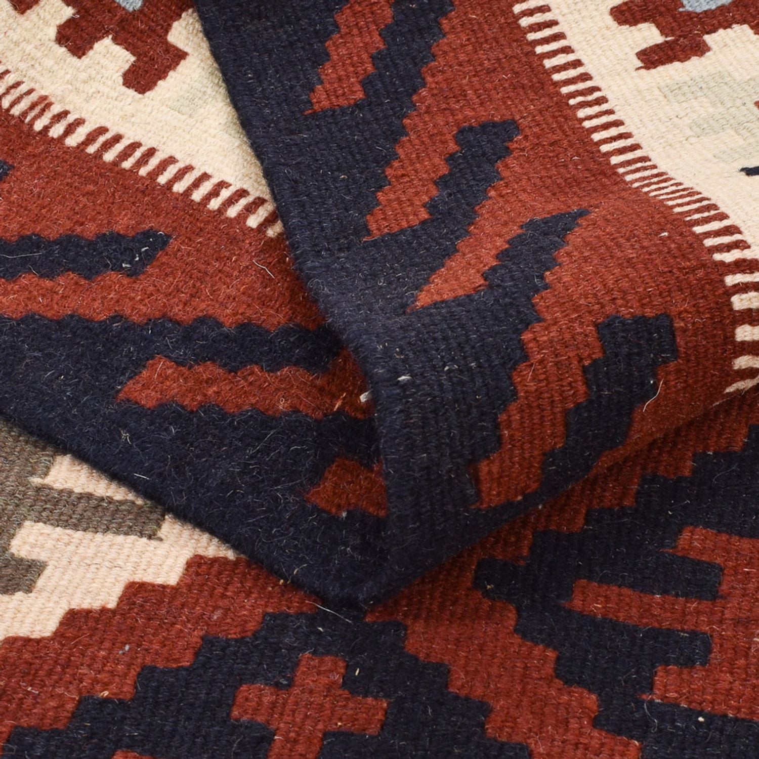 Kelim-tæppe - orientalsk - 146 x 102 cm - flerfarvet