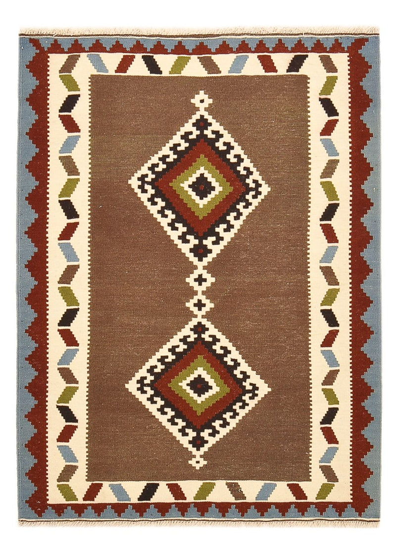 Kelim-tæppe - orientalsk - 147 x 104 cm - flerfarvet