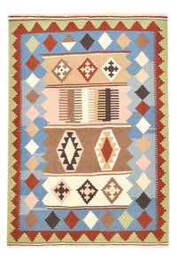 Kelim-tæppe - orientalsk - 144 x 102 cm - flerfarvet