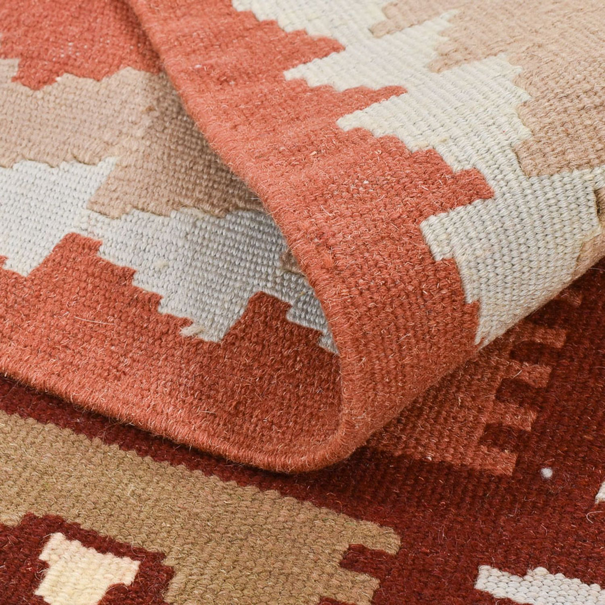 Kelim-tæppe - orientalsk - 147 x 103 cm - flerfarvet