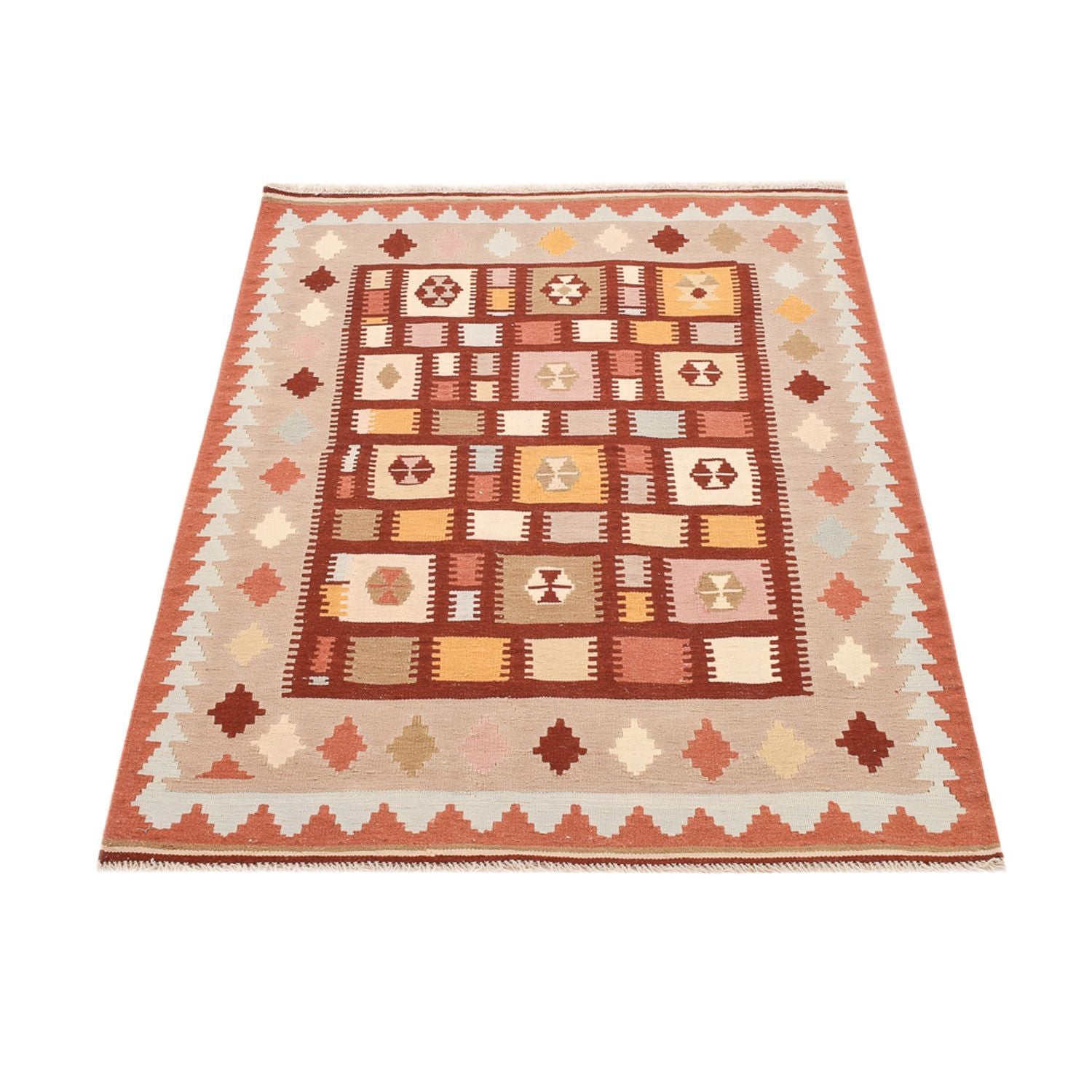 Kelim-tæppe - orientalsk - 147 x 103 cm - flerfarvet