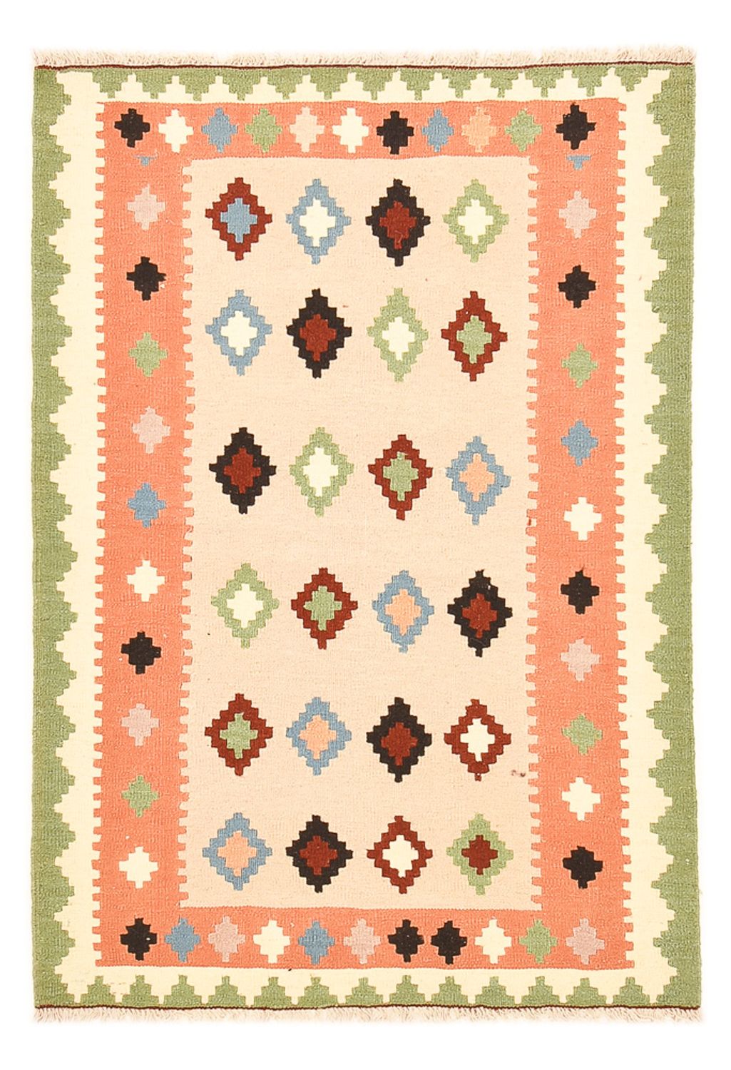 Kelim-tæppe - orientalsk - 150 x 102 cm - flerfarvet