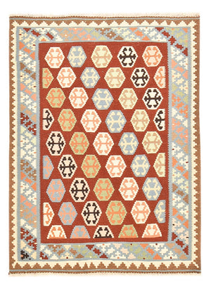 Kelim-tæppe - orientalsk - 145 x 107 cm - flerfarvet