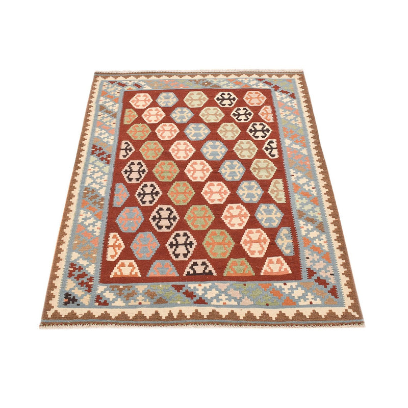 Kelim-tæppe - orientalsk - 145 x 107 cm - flerfarvet