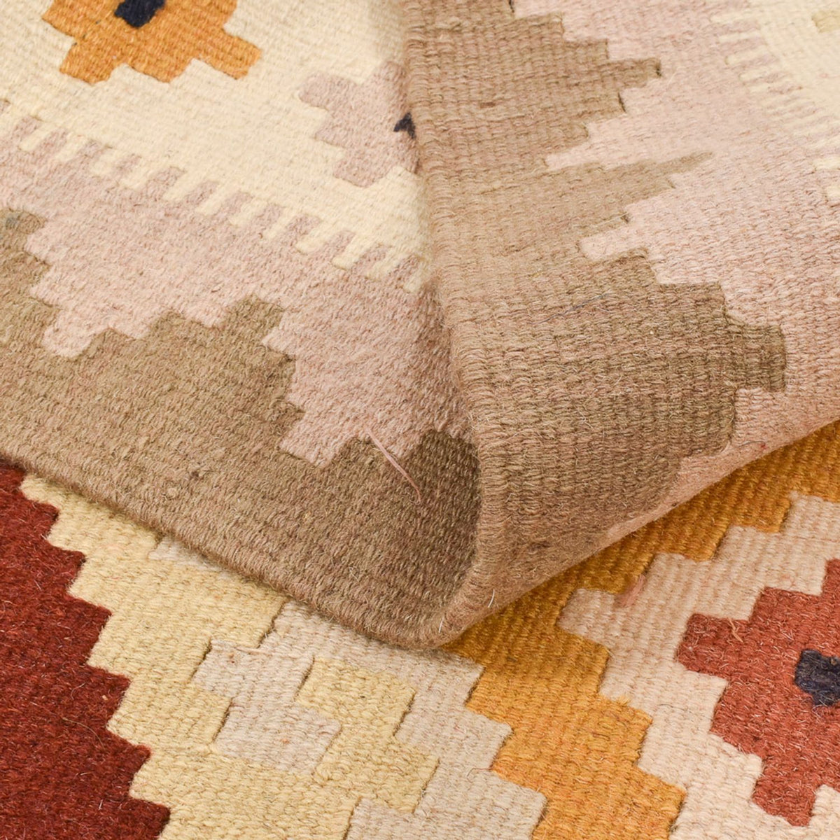 Kelim-tæppe - orientalsk - 150 x 103 cm - flerfarvet