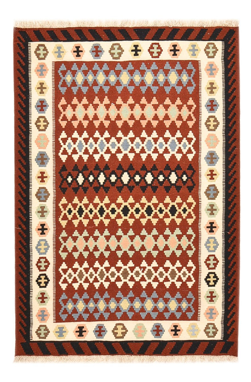 Kelim-tæppe - orientalsk - 148 x 100 cm - flerfarvet
