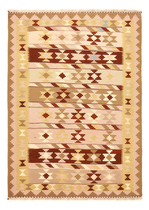 Kelim-tæppe - orientalsk - 150 x 104 cm - flerfarvet