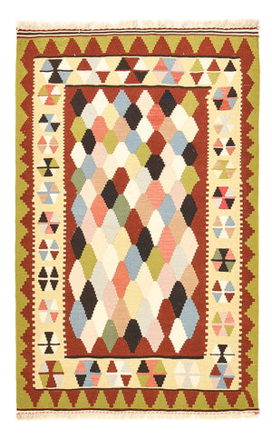 Kelim-tæppe - orientalsk - 157 x 98 cm - flerfarvet