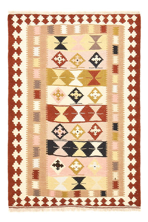 Kelim-tæppe - orientalsk - 150 x 102 cm - flerfarvet