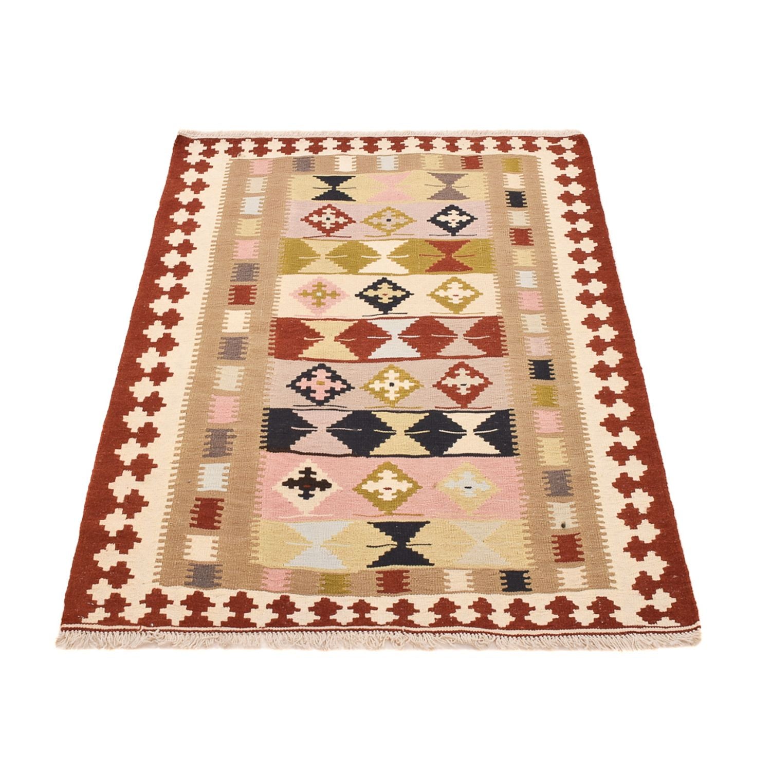 Kelim-tæppe - orientalsk - 150 x 102 cm - flerfarvet