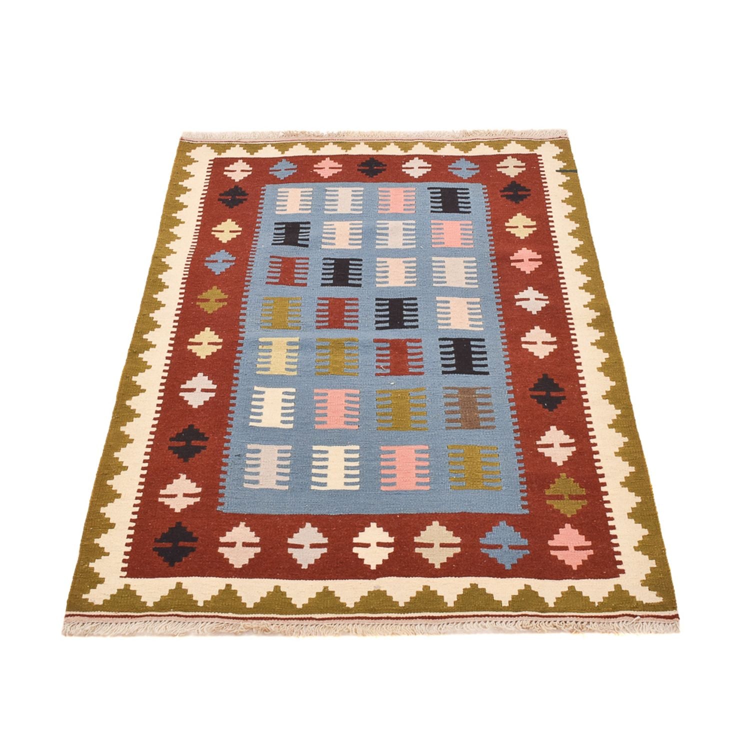 Kelim-tæppe - orientalsk - 150 x 98 cm - flerfarvet