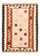 Kelim-tæppe - orientalsk - 142 x 102 cm - flerfarvet