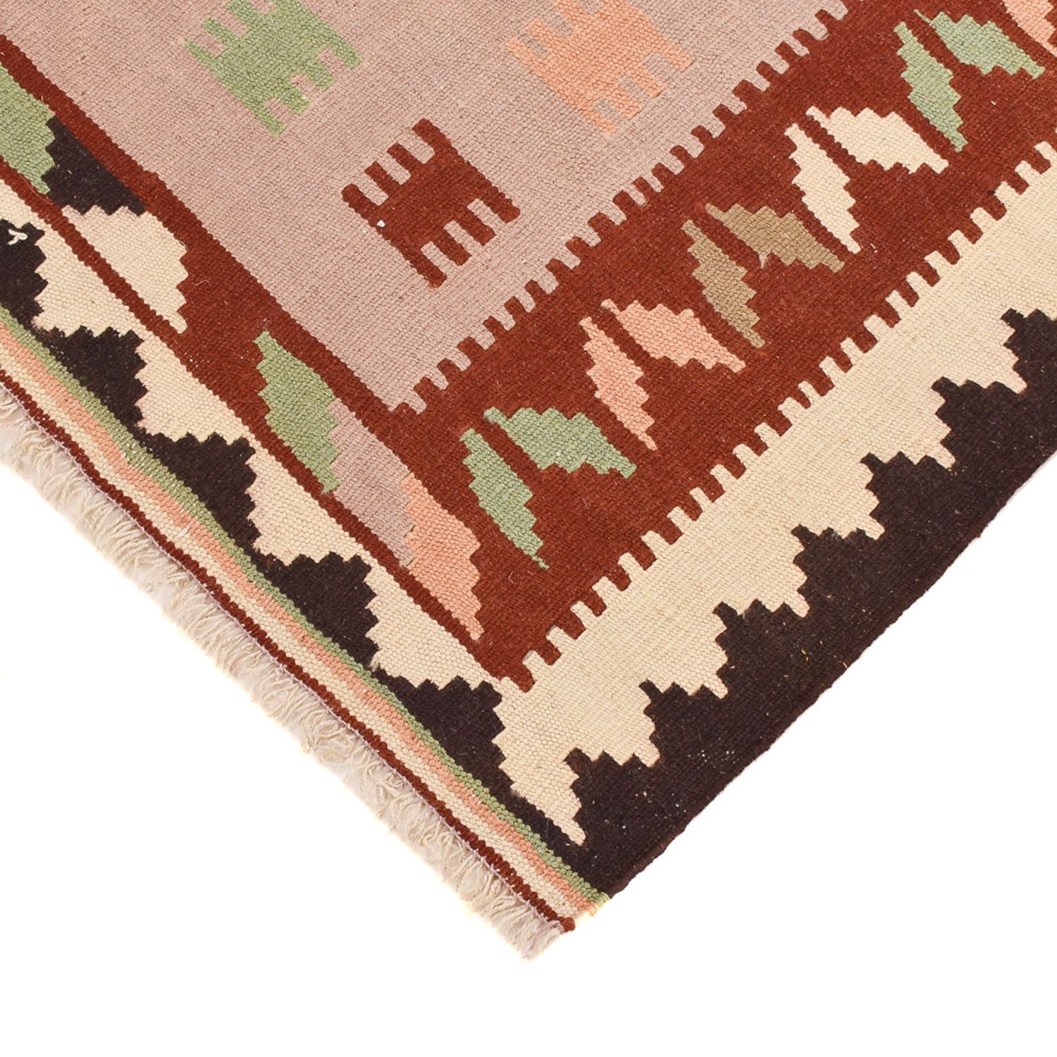 Kelim-tæppe - orientalsk - 142 x 102 cm - flerfarvet
