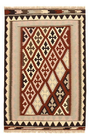 Kelim-tæppe - orientalsk - 155 x 105 cm - flerfarvet