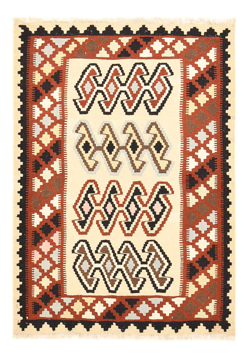 Kelim-tæppe - orientalsk - 148 x 105 cm - flerfarvet