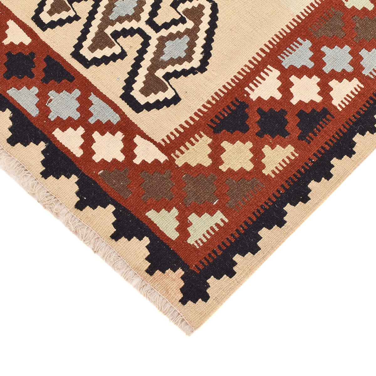 Kelim-tæppe - orientalsk - 148 x 105 cm - flerfarvet