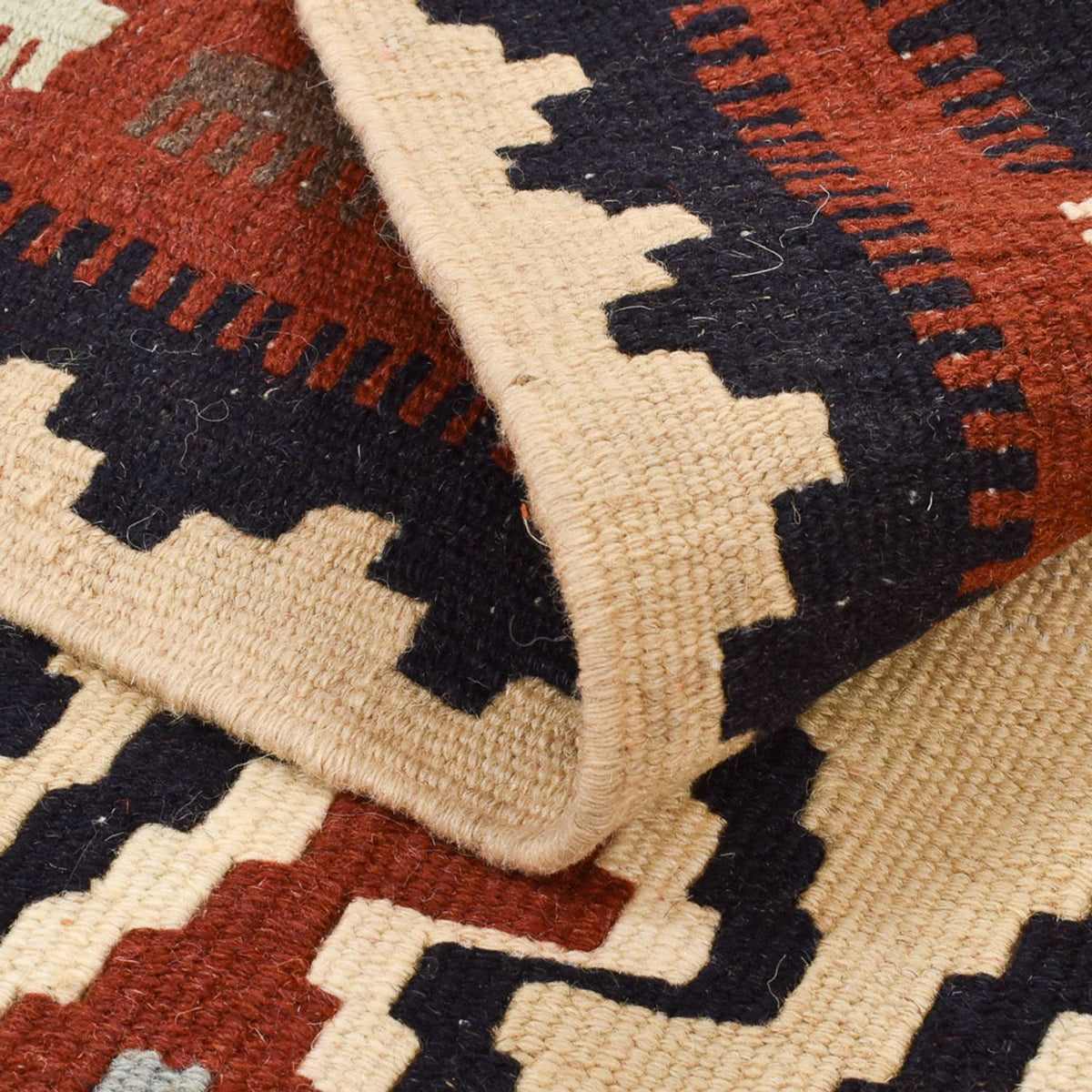 Kelim-tæppe - orientalsk - 148 x 105 cm - flerfarvet